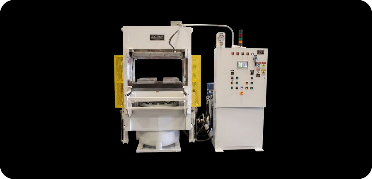 High-temperature titanium SPF press system